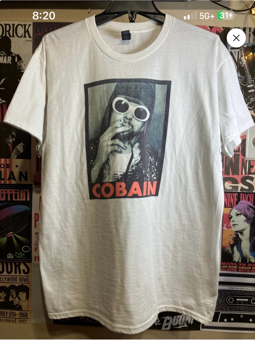 Kurt Cobain Smoking Tee
